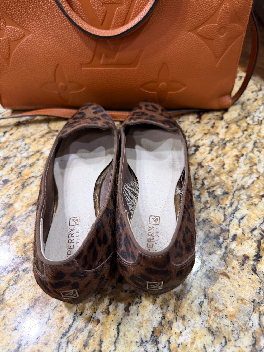 Sperry Top-Siders Leopard Print Pony Hair Flat Loafers Leather Women's 7 M - Picture 4 of 5